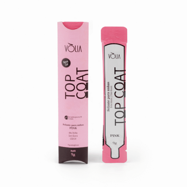 Top Coat Pink Refil 9g - Volia
