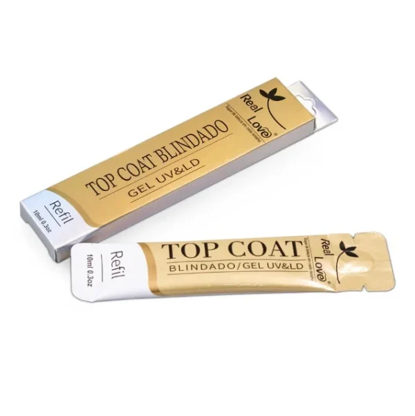 Top Coat Blindado Real Love 10ml - Refil