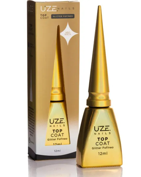 Uze Nails Top Coat Gliter Fofineo - 12ml