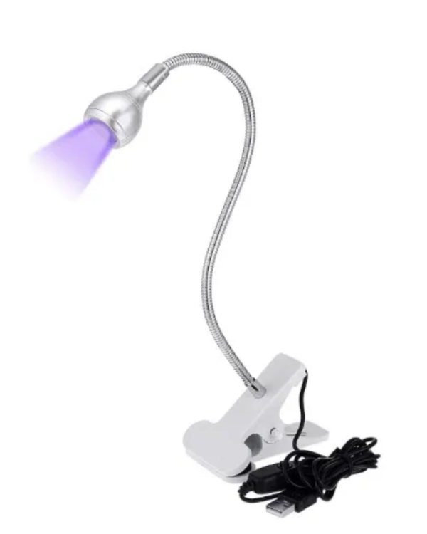Luminaria UV de Mesa Purple Clip On