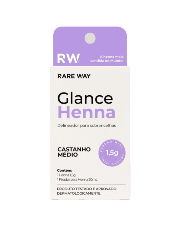 Henna Glance Mini - Castanho Medio 1,5g