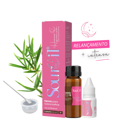 Henna Sourcil - Castanho Escuro